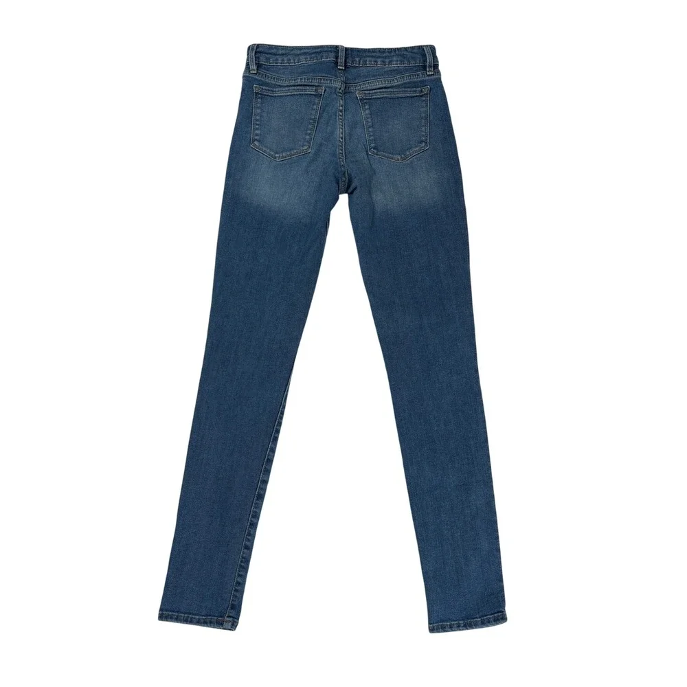 GAP‎ Girls Super Skinny Jeans Size 14 Adjustable Blue Stretch Distressed Denim